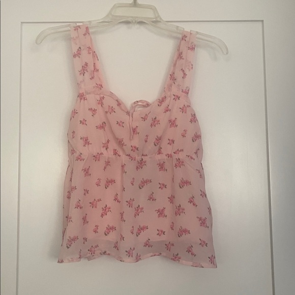 Pink ditsy floral top - Picture 2 of 6